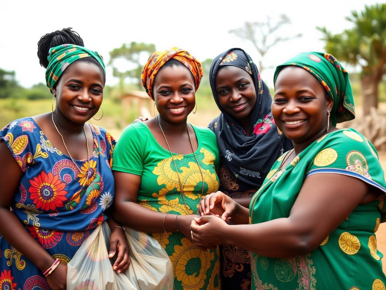 Mulheres de uma cooperativa em Moçambique